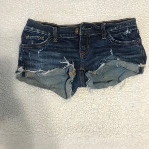 Jean low rise shorts